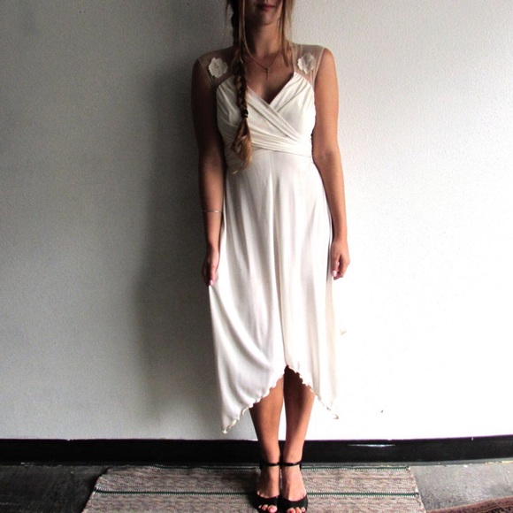 Vintage Dresses & Skirts - Vintage 70s boho wedding dress